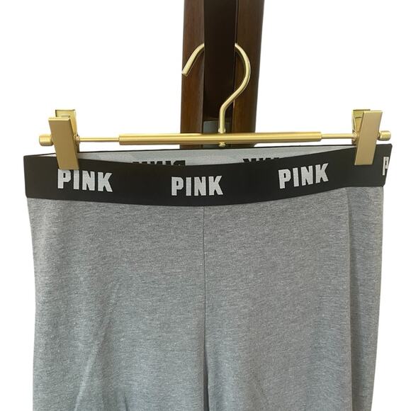 Victoria’s Secret PINK Heather Gray Leggings Size M Athleisure EUC - Picture 3 of 5